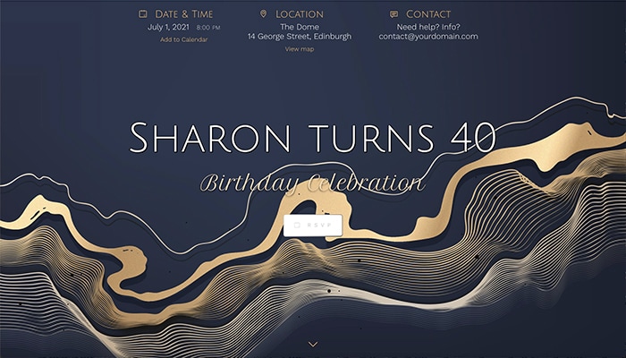 No registration for your Guests when using this design&hellip; or any other!